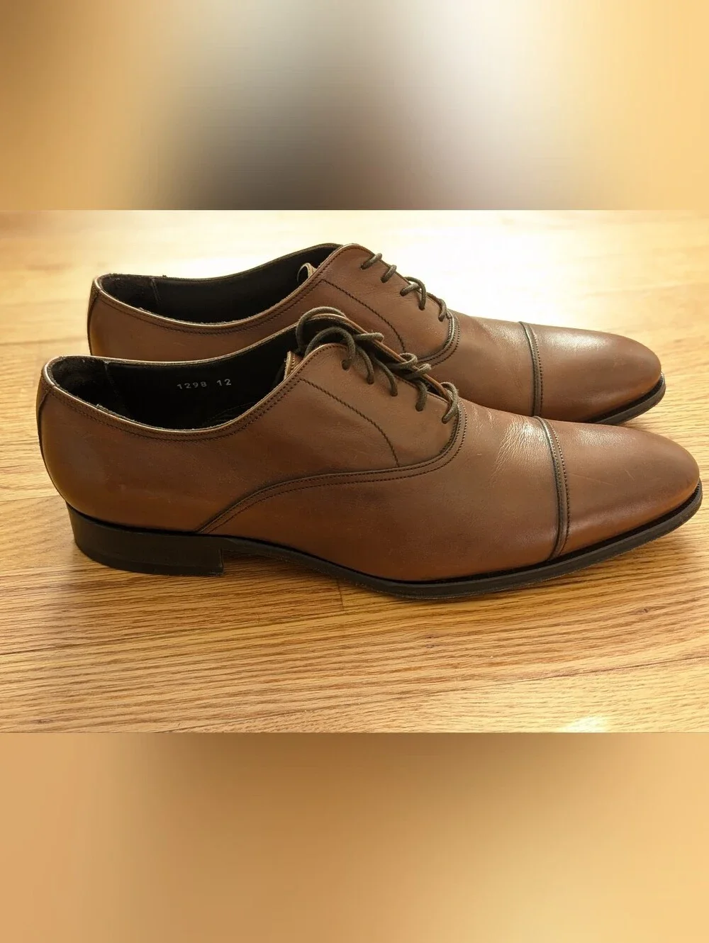 To Boot Brown Leather Brando II Leather Dress Shoes